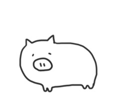YURUYURU PIG SAN sticker #2287152