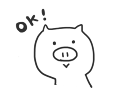 YURUYURU PIG SAN sticker #2287153