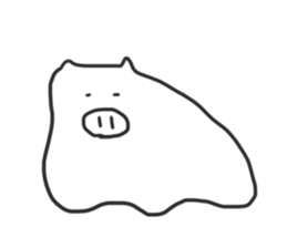 YURUYURU PIG SAN sticker #2287162