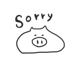 YURUYURU PIG SAN sticker #2287172