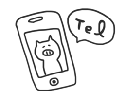 YURUYURU PIG SAN sticker #2287181