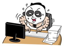 Old guy of the Clumsy panda face sticker #2287409