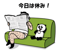Old guy of the Clumsy panda face sticker #2287411