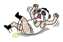Old guy of the Clumsy panda face sticker #2287416