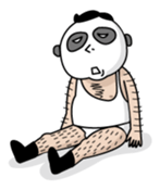 Old guy of the Clumsy panda face sticker #2287428