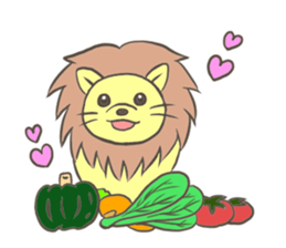 Herbivorous lion sticker #2288713