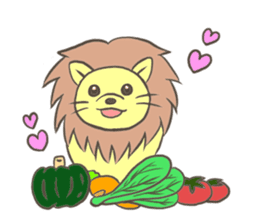 Herbivorous lion sticker #2288713