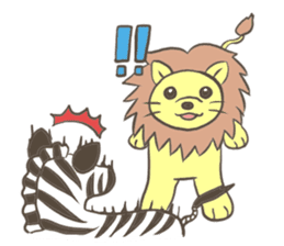 Herbivorous lion sticker #2288715