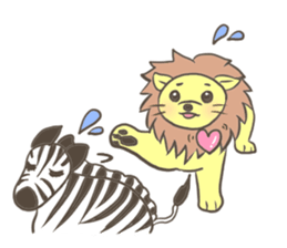 Herbivorous lion sticker #2288716