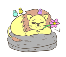 Herbivorous lion sticker #2288717