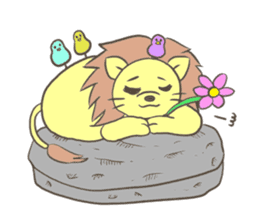 Herbivorous lion sticker #2288717