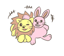 Herbivorous lion sticker #2288720