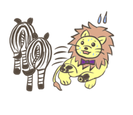 Herbivorous lion sticker #2288724