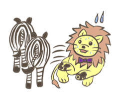 Herbivorous lion sticker #2288724