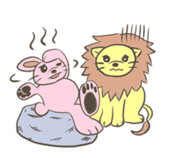 Herbivorous lion sticker #2288725