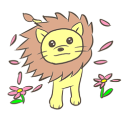 Herbivorous lion sticker #2288726