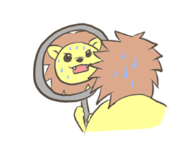 Herbivorous lion sticker #2288727