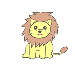 Herbivorous lion sticker #2288729