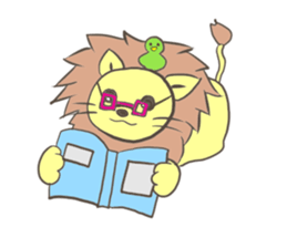 Herbivorous lion sticker #2288730