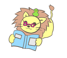Herbivorous lion sticker #2288730