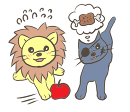 Herbivorous lion sticker #2288733