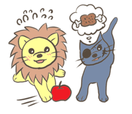 Herbivorous lion sticker #2288733