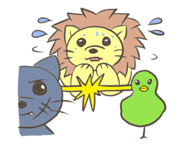 Herbivorous lion sticker #2288734