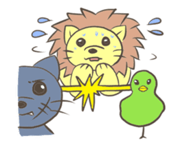Herbivorous lion sticker #2288734