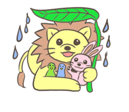 Herbivorous lion sticker #2288735