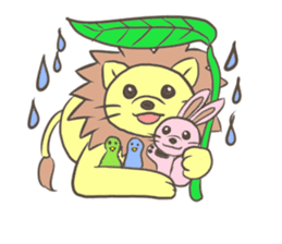 Herbivorous lion sticker #2288735