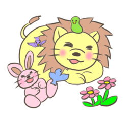 Herbivorous lion sticker #2288736