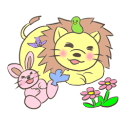 Herbivorous lion sticker #2288736