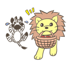 Herbivorous lion sticker #2288737