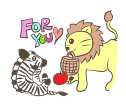 Herbivorous lion sticker #2288738