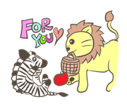 Herbivorous lion sticker #2288738