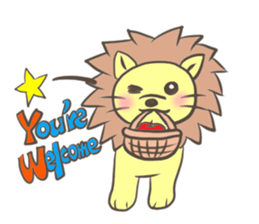 Herbivorous lion sticker #2288739