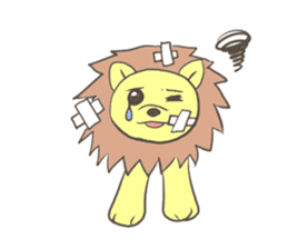 Herbivorous lion sticker #2288743