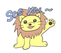 Herbivorous lion sticker #2288744