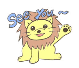 Herbivorous lion sticker #2288744