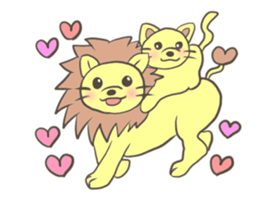 Herbivorous lion sticker #2288745