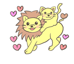 Herbivorous lion sticker #2288745