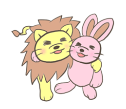 Herbivorous lion sticker #2288748