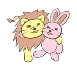 Herbivorous lion sticker #2288748