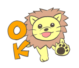 Herbivorous lion sticker #2288749