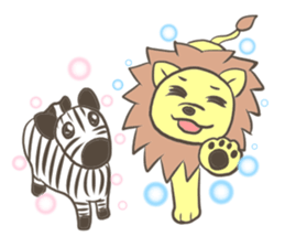 Herbivorous lion sticker #2288751