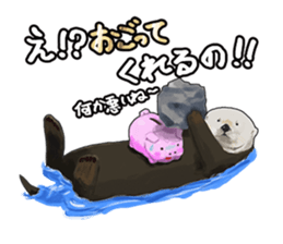 lazy sea-otters sticker #2288912
