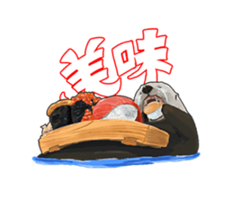 lazy sea-otters sticker #2288914