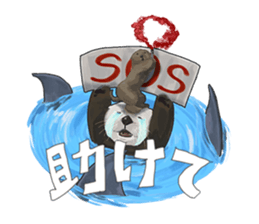 lazy sea-otters sticker #2288923