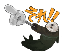 lazy sea-otters sticker #2288931