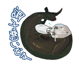 lazy sea-otters sticker #2288932